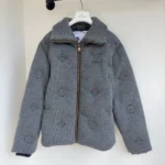 Louis Vuitton Men Elegant Monogram Knitted Down Blouson 1AJBWP