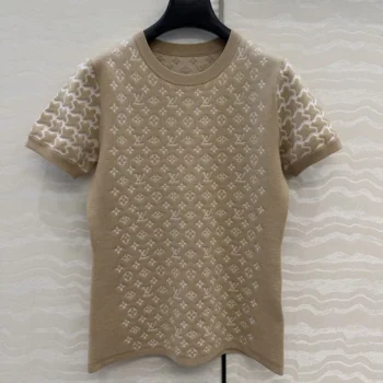 Louis Vuitton Men Monogram Honeycomb Knit Top 1AJEZW