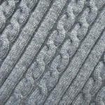 Louis Vuitton Men Signature Cable Knit Pullover-Grey 1AJFSI