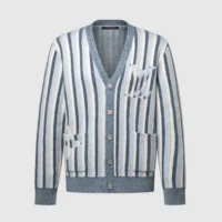 Louis Vuitton Men Striped Jacquard Cardigan 1AJUHH