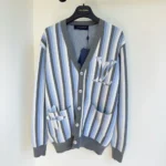 Louis Vuitton Men Striped Jacquard Cardigan 1AJUHH
