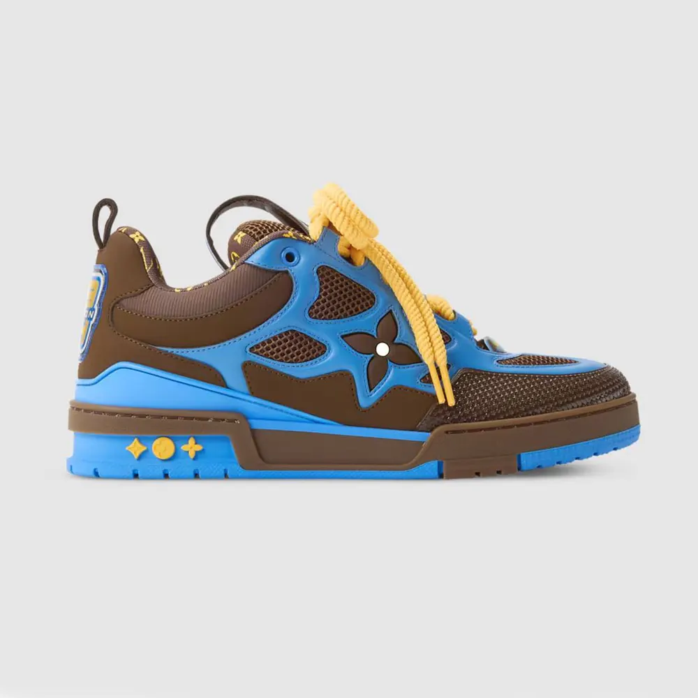 Louis Vuitton Unisex LV Skate Sneaker-Blue 1AJ632 (1) Louis Vuitton Unisex LV Skate Sneaker-Blue 1AJ632