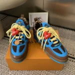 Louis Vuitton Unisex LV Skate Sneaker-Blue 1AJ632