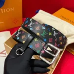Louis Vuitton Unisex LV x TM LV D-Ring 30mm Belt-Black M8982U