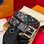 Louis Vuitton Unisex LV x TM LV D-Ring 30mm Belt-Black M8982U