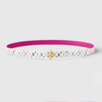 Louis Vuitton Unisex LV x TM Mini Flowergram 15mm Reversible Belt