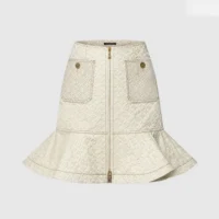 Louis Vuitton Women 3D Monogram Flounce Hem Skirt 1AJHBB