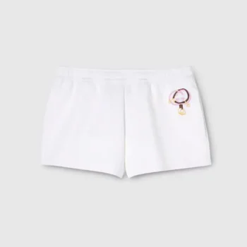 Louis Vuitton Women Cotton Jersey Shorts With Embroidery 853459XJHMT