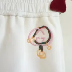 Gucci Women Cotton Jersey Shorts With Embroidery 853459XJHMT