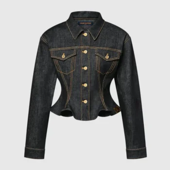 Louis Vuitton Women Fluted Denim Jacket 1AJGRN
