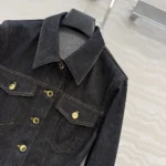 Louis Vuitton Women Fluted Denim Jacket 1AJGRN