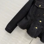 Louis Vuitton Women Fluted Denim Jacket 1AJGRN