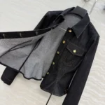 Louis Vuitton Women Fluted Denim Jacket 1AJGRN