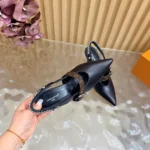 Louis Vuitton Women LV Vibe Slingback Pump-Black 1AHL47
