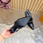 Louis Vuitton Women LV Vibe Slingback Pump-Black 1AHL47