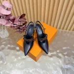 Louis Vuitton Women LV Vibe Slingback Pump-Black 1AHL47