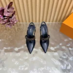Louis Vuitton Women LV Vibe Slingback Pump-Black 1AHL47