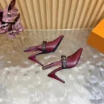 Louis Vuitton Women LV Vibe Slingback Pump-Bordeaux Red 1AICOT
