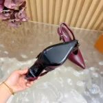 Louis Vuitton Women LV Vibe Slingback Pump-Bordeaux Red 1AICOT
