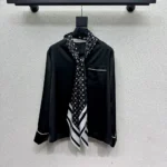 Louis Vuitton Women Monogram Scarf Pajama Top-Black 1AJHIF - Image 3