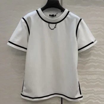 Louis Vuitton Women Outline Print T-Shirt 1AJHHY