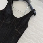 Louis Vuitton Women Topstitched Denim Dress 1AJHVR