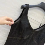 Louis Vuitton Women Topstitched Denim Dress 1AJHVR