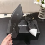 Chanel Women Iridescent Lambskin & Lambskin Black & White G47083