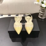 Chanel Women Iridescent Lambskin & Lambskin Light Khaki & Yellow G47083