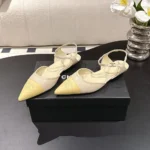 Chanel Women Iridescent Lambskin & Lambskin Light Khaki & Yellow G47083