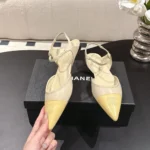 Chanel Women Iridescent Lambskin & Lambskin Light Khaki & Yellow G47083