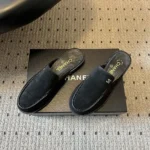 Chanel Women Mules Suede Calfskin Black G46915B2330494305