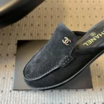 Chanel Women Mules Suede Calfskin Black G46915B2330494305