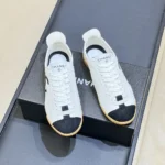 Chanel Women Sneakers Calfskin & Embossed Suede Calfskin White & Black G47125