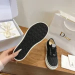 Dior Unisex Saltwind Sneaker Black Dior Oblique Jacquard 3SN348ZSA_H960
