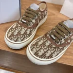 Dior Unisex Saltwind Sneaker Brown Dior Oblique Jacquard 3SN348ZSAH136