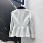 Dior Women Cropped Jacket Ecru Wool and Mohair 611V79A1030