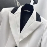 Dior Women Cropped Jacket Ecru Wool and Mohair 611V79A1030