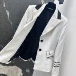 Dior Women Cropped Jacket Ecru Wool and Mohair 611V79A1030