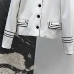 Dior Women Fitted Jacket Ecru Wool and Mohair 611V70A1030