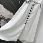 Dior Women Mid-Length Belted Shirtdress Ecru Wool and Mohair 611R12A1030