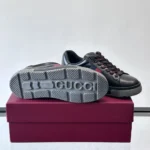 Gucci Unisex Ace Sneaker With Web-Black 849836AAFN31076