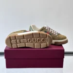 Gucci Unisex Ace Sneaker With Web-Dark Green 849836AAFS33053