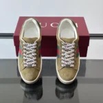 Gucci Unisex Ace Sneaker With Web-Dark Green 849836AAFS33053