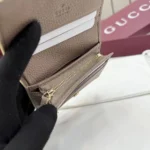 Gucci Unisex Brown Interior Gg Marmont Small Wallet-Light Yellow ‎841358AAFXL