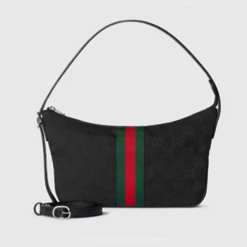 Gucci Unisex Lunetta Small Crossbody Bag-Black 863406FAFWA