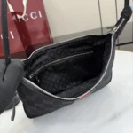 Gucci Unisex Lunetta Small Crossbody Bag-Black 863406FAFWA