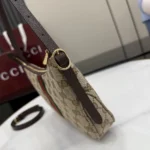 Gucci Unisex Lunetta Small Crossbody Bag-Dark Brown 863406FAFV9