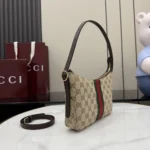 Gucci Unisex Lunetta Small Crossbody Bag-Dark Brown 863406FAFV9