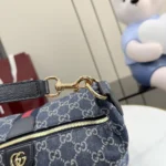 Gucci Unisex Vanity Medium Top Handle Bag-Navy ‎8577992ACFA